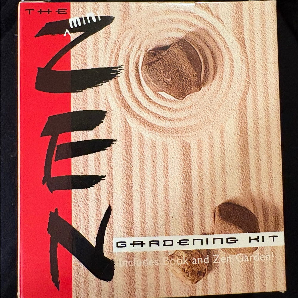 Mini Zen garden gardening kit for tranquility. Great in any room or a doll house